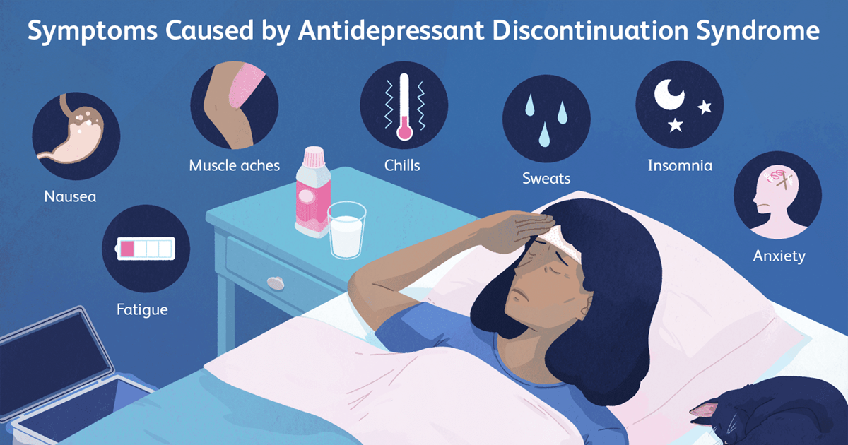 Ilustrație simbolică a sevrajului de la antidepresive